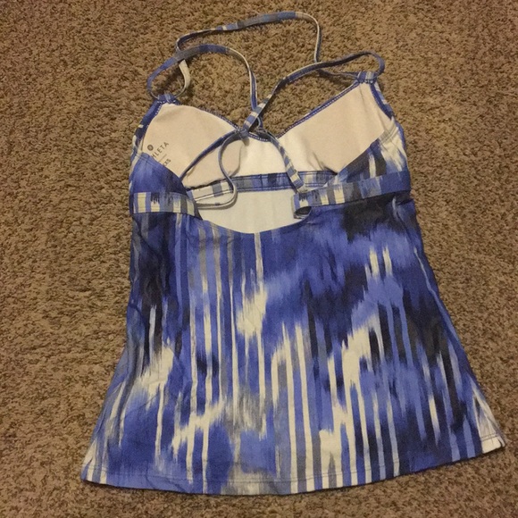 Athlete Blue Print Tankini size XXS - Picture 3 of 5